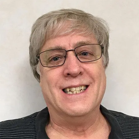 Gary before smile