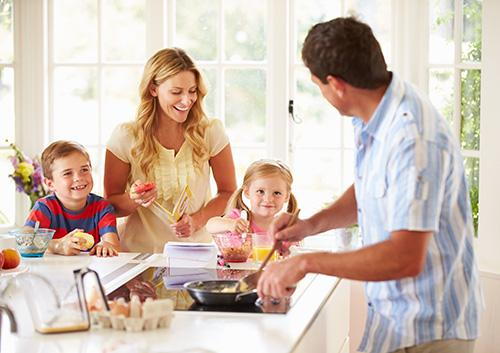 Family breakfast image